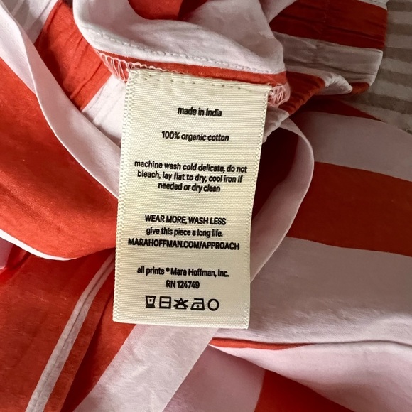 Sasha Belted Striped Organic Cotton Wide-Leg Pants Mara Hoffman - S - Picture 8 of 8